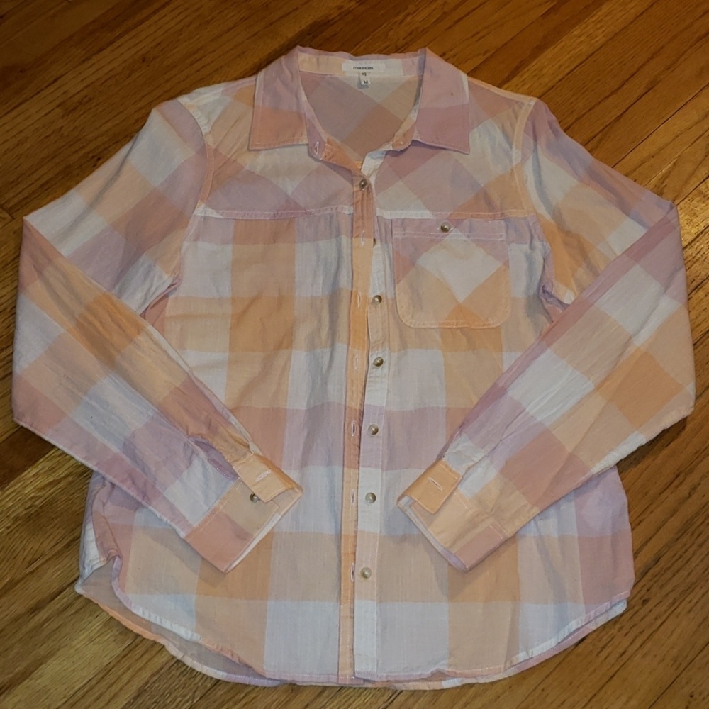 Maurice's plaid button down